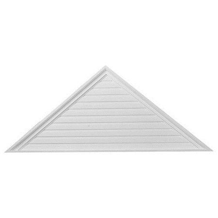 DWELLINGDESIGNS 65 in. W x 27 in. H x 2.12 in. P Decorative Accents - Pitch 10 by 12 Triangle Gable Vent DW69089